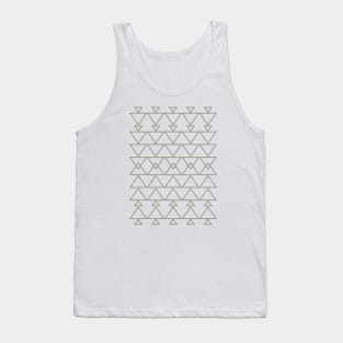 Geometric Aztec Line Drawing Tank Top